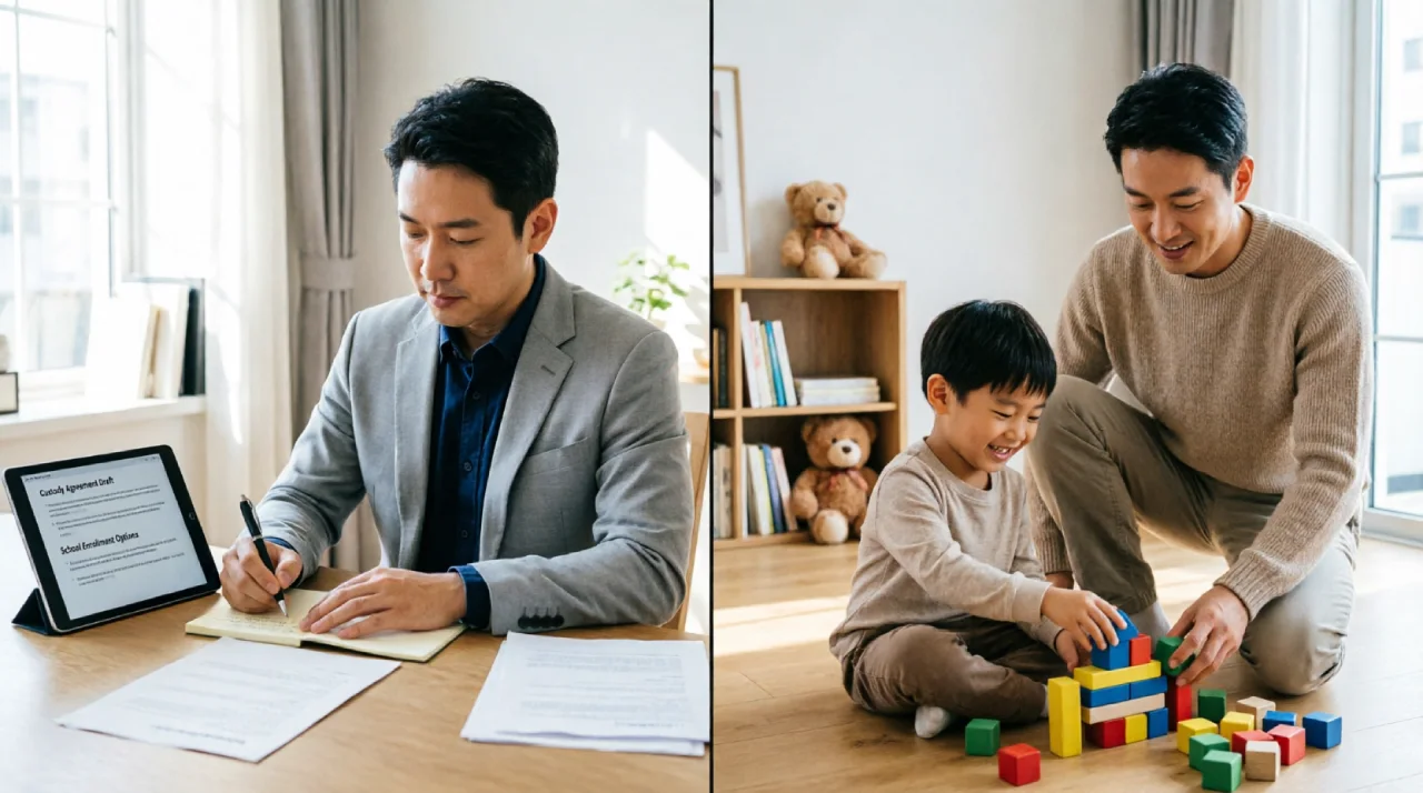 Father involved in legal and physical custody responsibilities