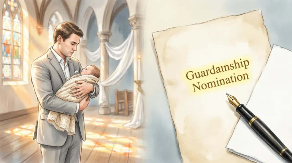 Godparent vs Legal Guardian: religious ceremony vs legal will